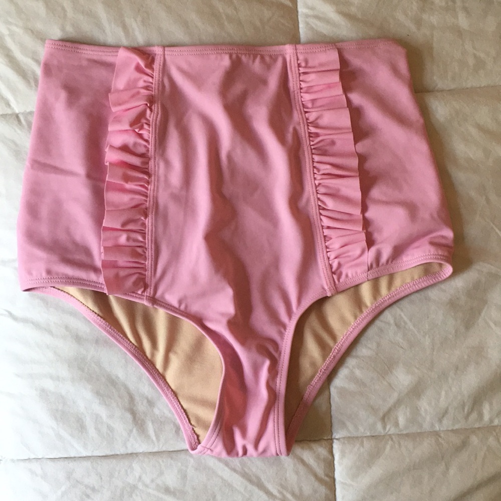 Kortni Jeane Ruffle Front Swimmer Bottoms